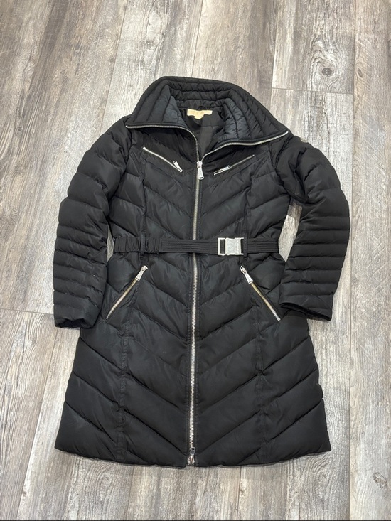 Michael Kors Jackets & Blazers - Michael Kors Black Quilted Belted‎ Puffer Coat